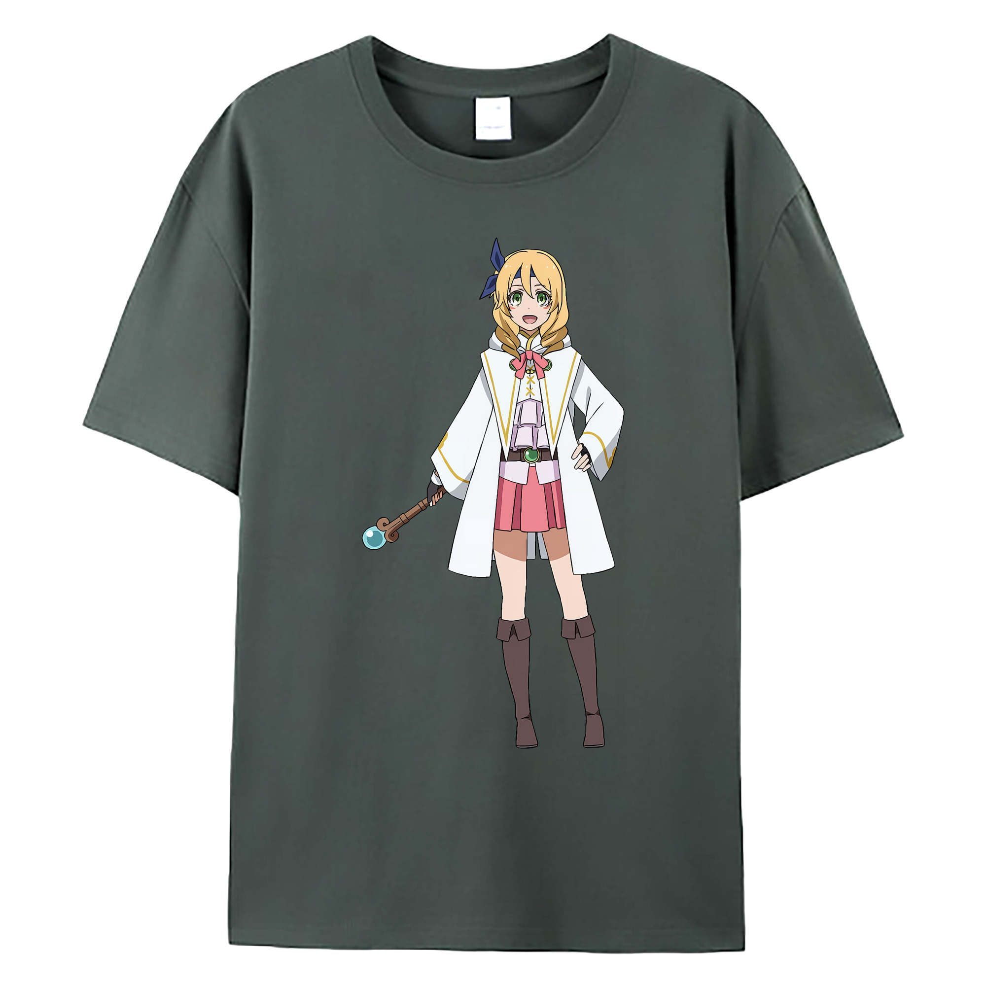 （画像用） 転スラ Regarding Reincarnated to Slime 綿100％ メンズ半袖Tシャツ｜肌触りやわらか＆通気性